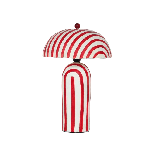 Papier Maché Table Lamp