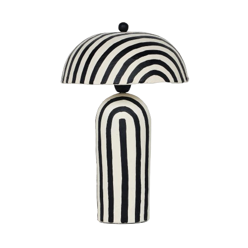 Papier Maché Table Lamp